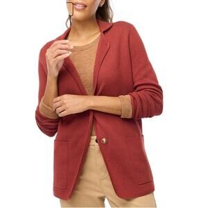 J. Crew Factory NWT Orange Sweater Blazer - size Small